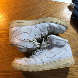 Nike air high tops with strap